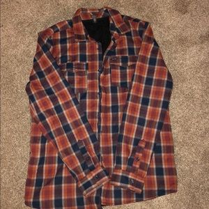 VOLCOM Button Up Sherpa Lined Flannel
